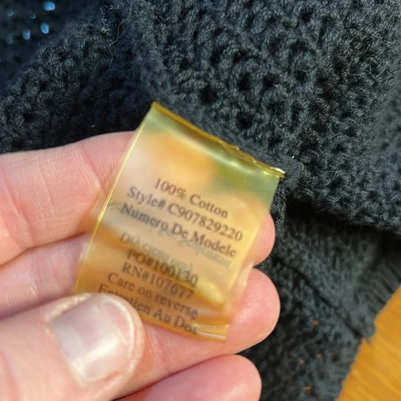 Alice + Olivia Black Knit Whimsigoth Beaded Sleeveless Cardigan Sweater Small - Picture 7 of 11